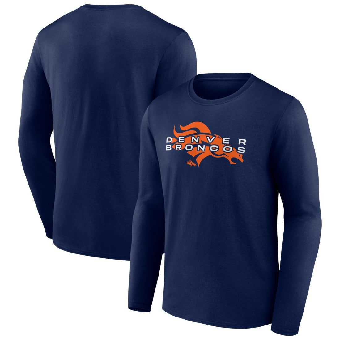 Denver Broncos Advance to Victory Long Sleeve T-Shirt - Navy discount