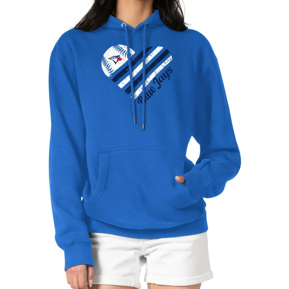 Toronto Blue Jays G-III 4Her by Carl Banks Women's Heart Fleece Pullover Hoodie - Royal