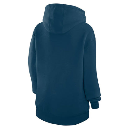 Washington Nationals G-III 4Her by Carl Banks Women's Heart Fleece Pullover Hoodie - Navy