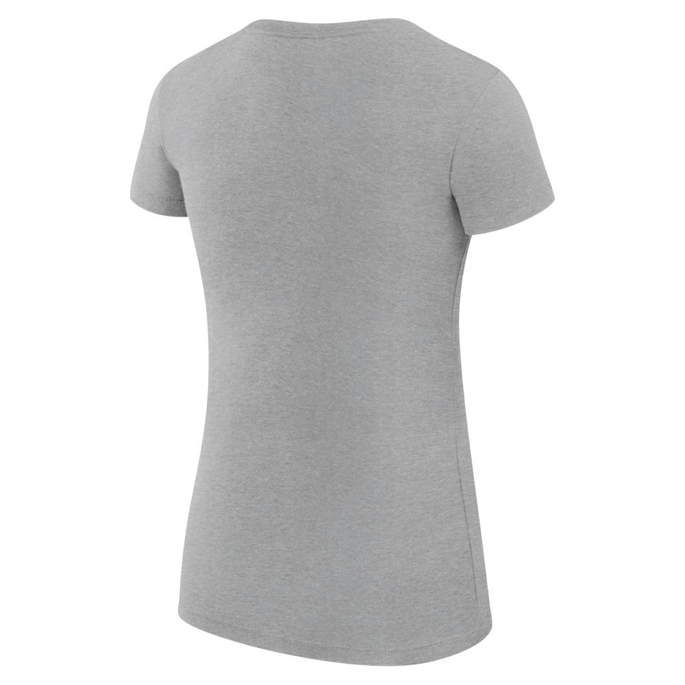 Cincinnati Reds G-III 4Her by Carl Banks Women's Super-Slim Fit Lightweight Heart Graphic T-Shirt - Heather Gray