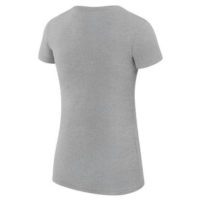 Houston Astros G-III 4Her by Carl Banks Women's Super-Slim Fit Lightweight Heart Graphic T-Shirt - Heather Gray