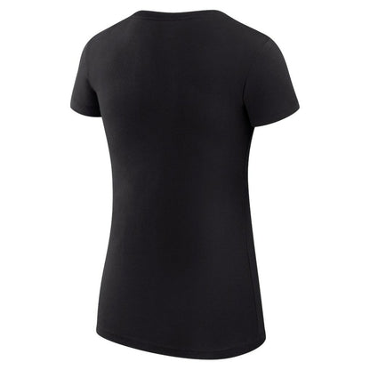 Athletics G-III 4Her by Carl Banks Women's Super-Slim Fit Lightweight Heart Graphic T-Shirt - Black