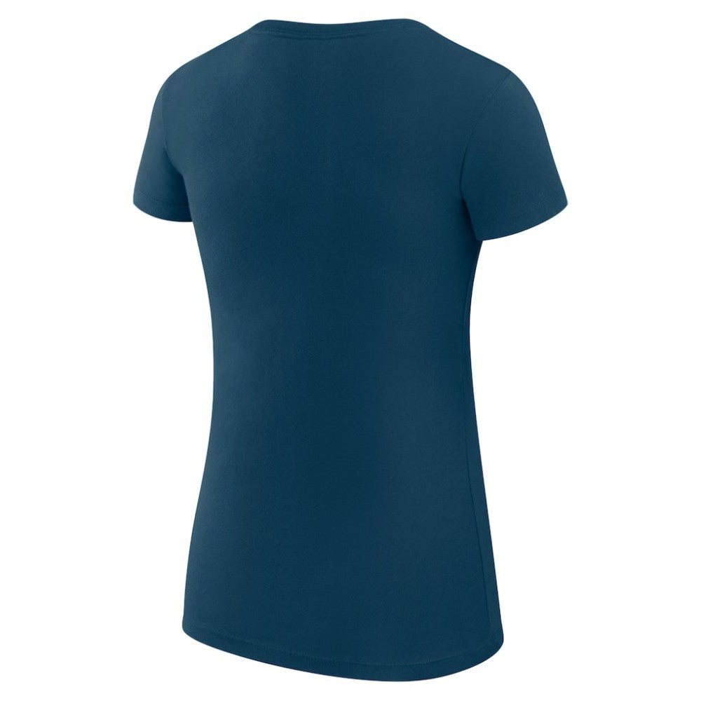 Washington Nationals G-III 4Her by Carl Banks Women's Super-Slim Fit Lightweight Heart Graphic T-Shirt - Navy