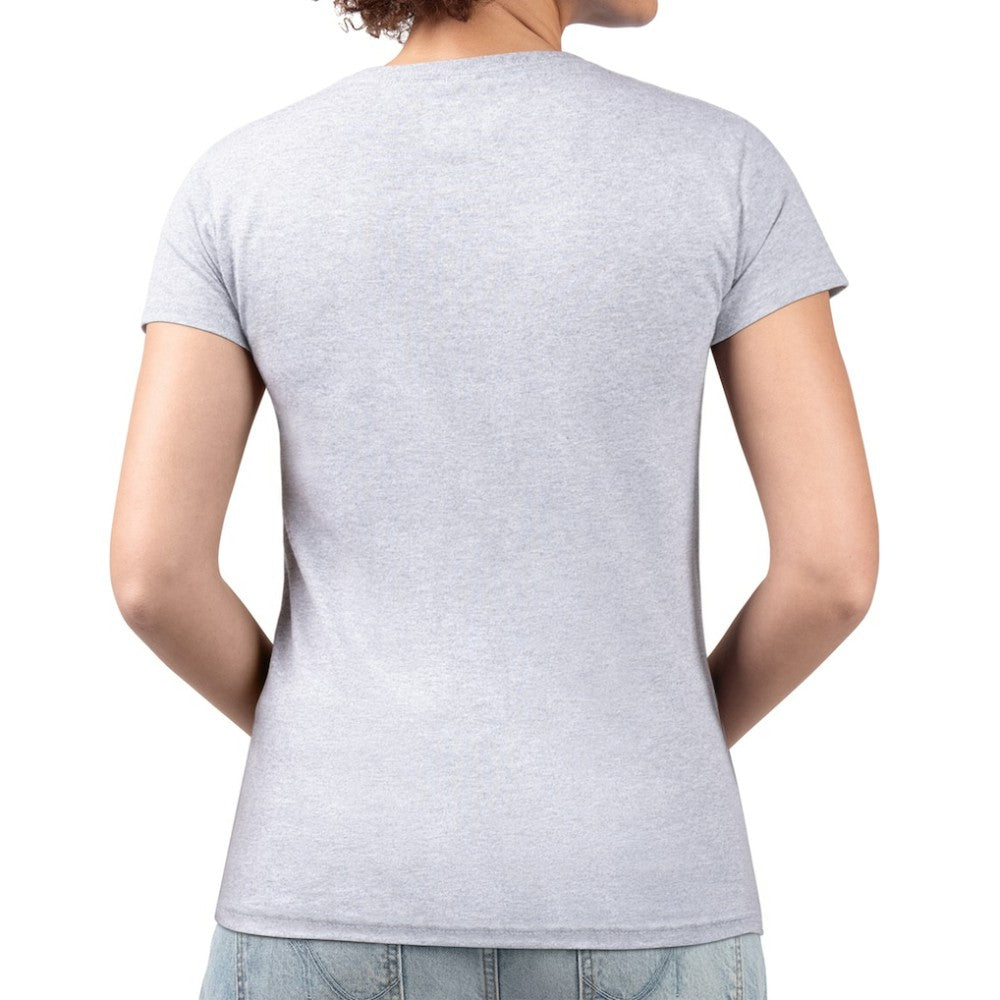 Baltimore Orioles G-III 4Her by Carl Banks Women's Super-Slim Fit Lightweight Heart V-Neck T-Shirt - Heather Gray