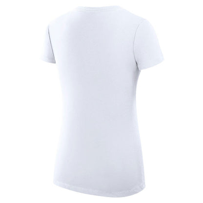 Kansas City Royals G-III 4Her by Carl Banks Women's Super-Slim Fit Lightweight Heart V-Neck T-Shirt - White