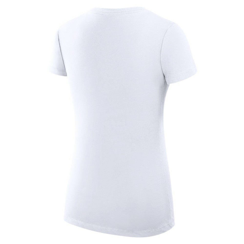 Tampa Bay Rays G-III 4Her by Carl Banks Women's Super-Slim Fit Lightweight Heart V-Neck T-Shirt - White
