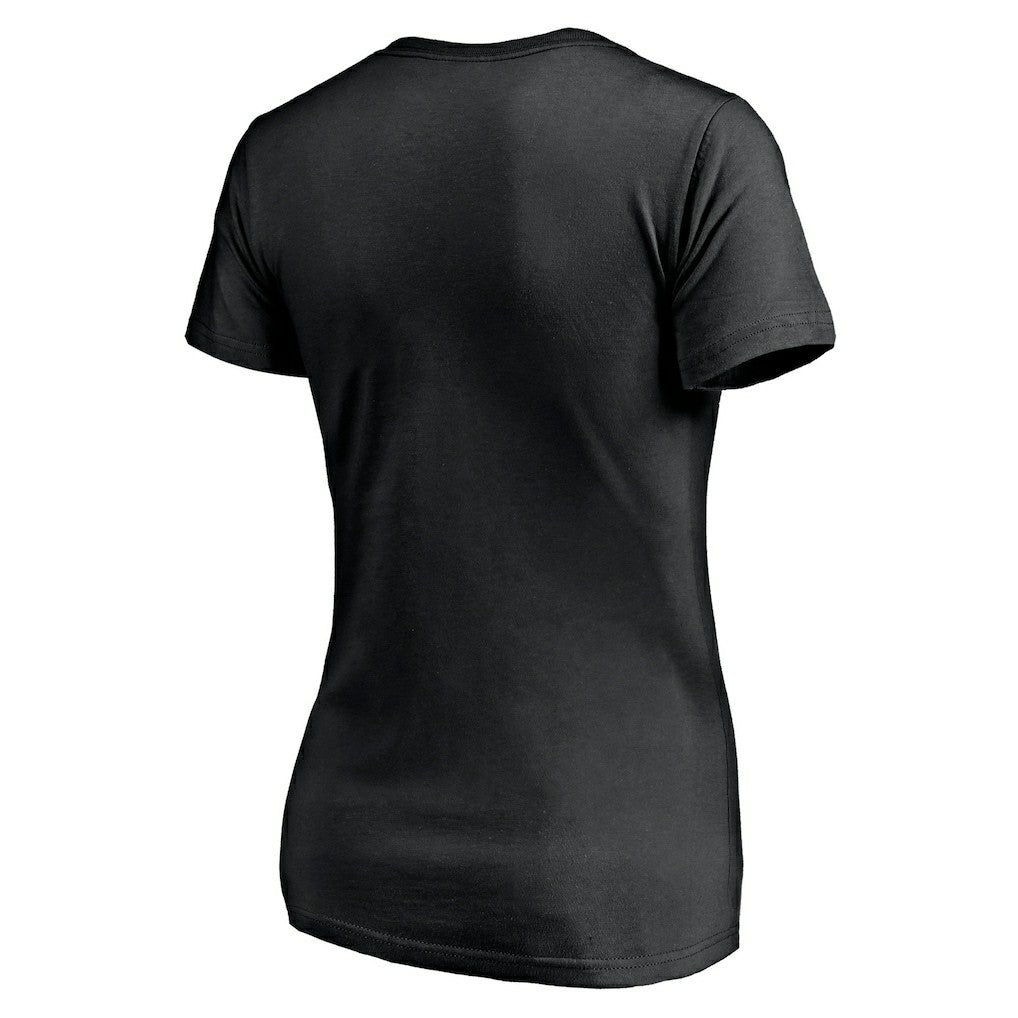 New Orleans Saints Women's Depth Chart V-Neck T-Shirt - Black cheap