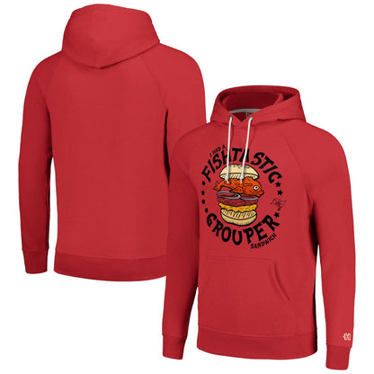 Tampa Bay Buccaneers Homage Unisex NFL x Guy Fieri’s Flavortown Tri-Blend Pullover Hoodie - Red cheap