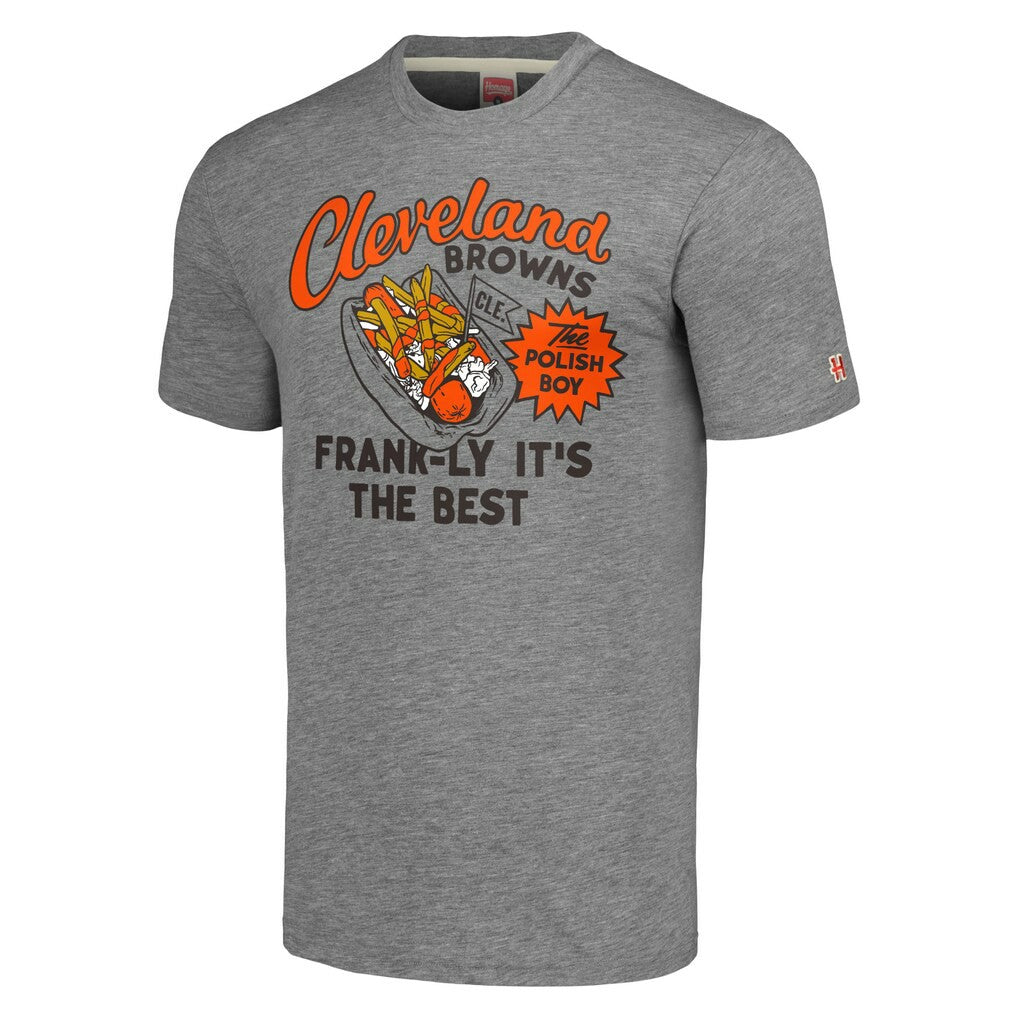 Cleveland Browns Homage Unisex NFL x Guy Fieri’s Flavortown Tri-Blend T-Shirt - Gray outlet