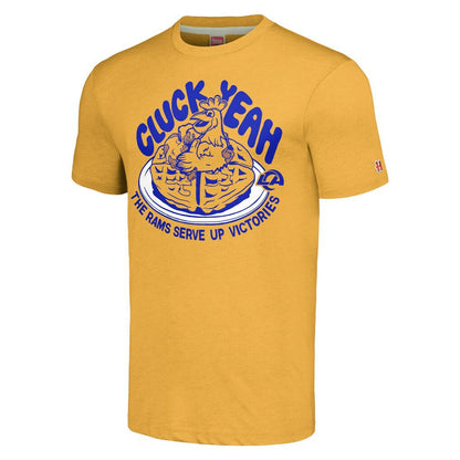Los Angeles Rams Homage Unisex NFL x Guy Fieri’s Flavortown Tri-Blend T-Shirt - Gold discount