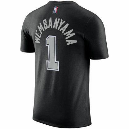 Victor Wembanyama San Antonio Spurs Jordan Brand 2022/23 Statement Edition Name & Number T-Shirt - Black discount