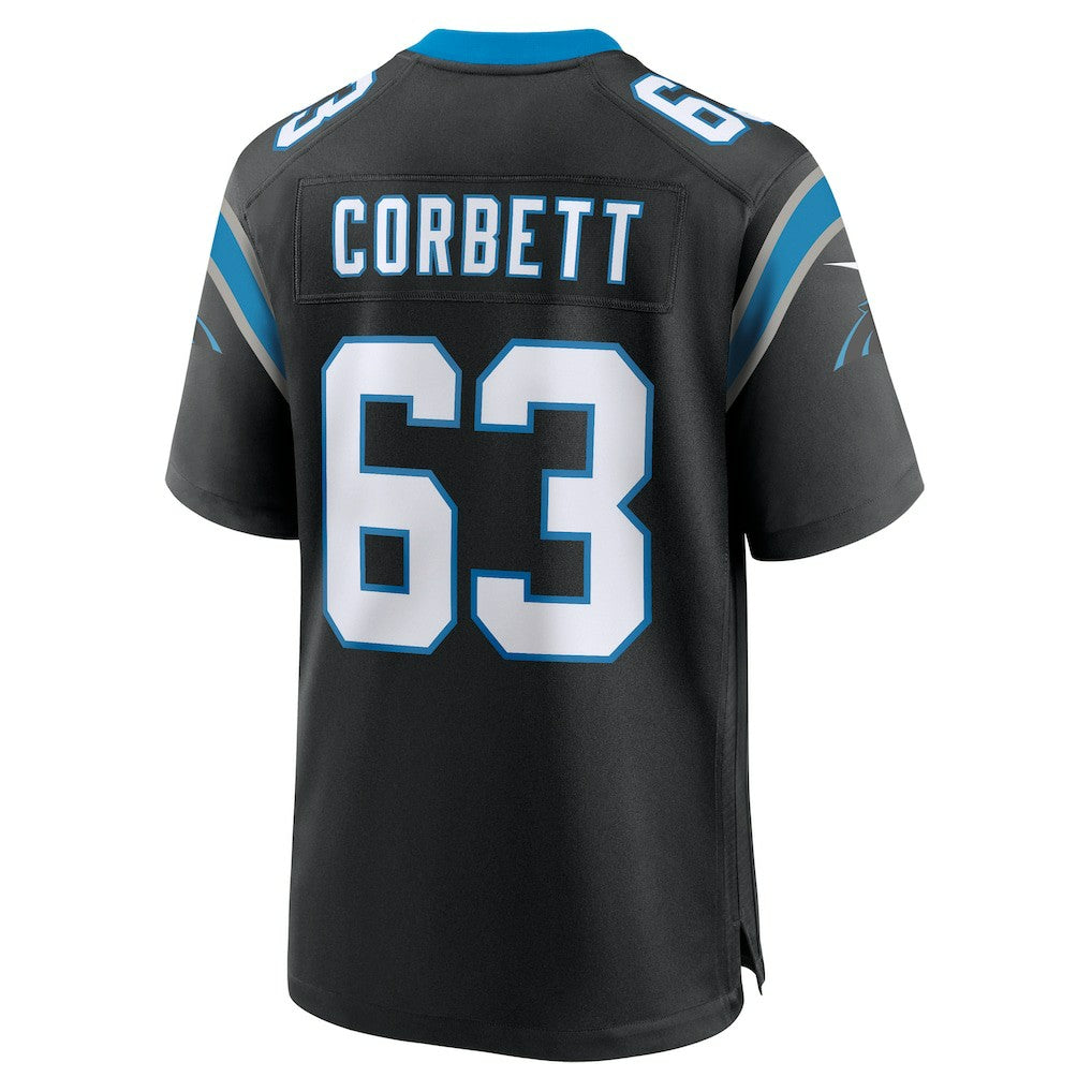 Austin Corbett Carolina Panthers Team Game Jersey - Black | Nike on sale