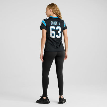 Austin Corbett Carolina Panthers Women's Team Game Jersey - Black | Nike online