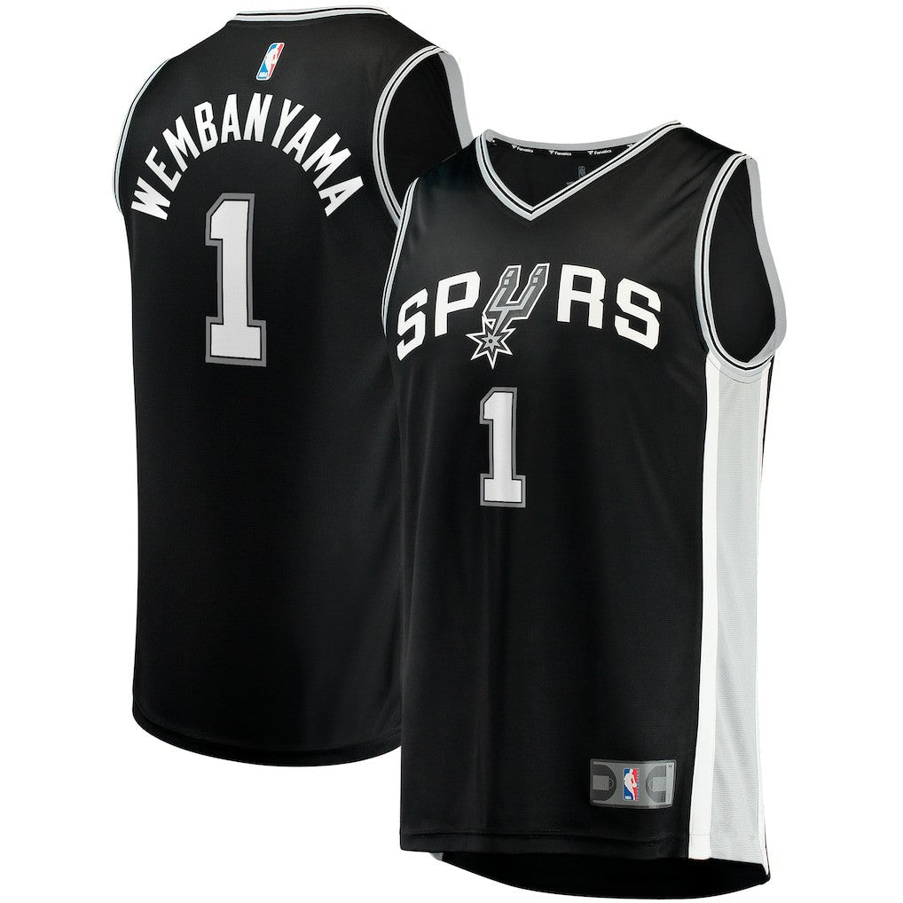 Victor Wembanyama San Antonio Spurs Fast Break Replica Jersey - Icon Edition - Black | Fanatics shop