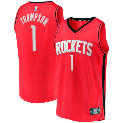 Amen Thompson Houston Rockets Fast Break Replica Jersey - Icon Edition - Red | Fanatics shop