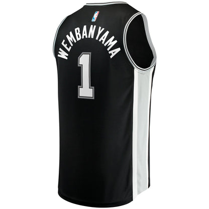 Victor Wembanyama San Antonio Spurs Youth Fast Break Replica Jersey - Icon Edition - Black | Fanatics shop