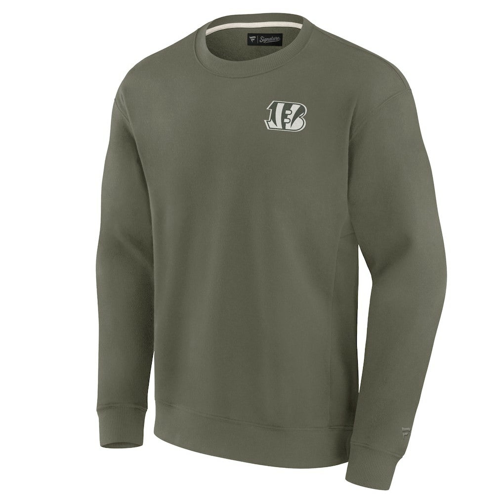 Cincinnati Bengals Unisex Elements Super Soft Pullover Sweatshirt - Olive online