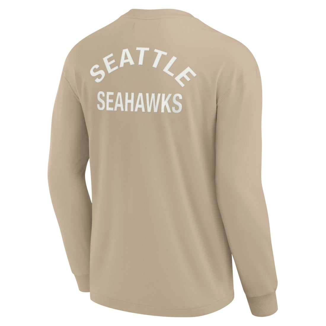 Seattle Seahawks Unisex Elements Super Soft Long Sleeve T-Shirt - Khaki discount