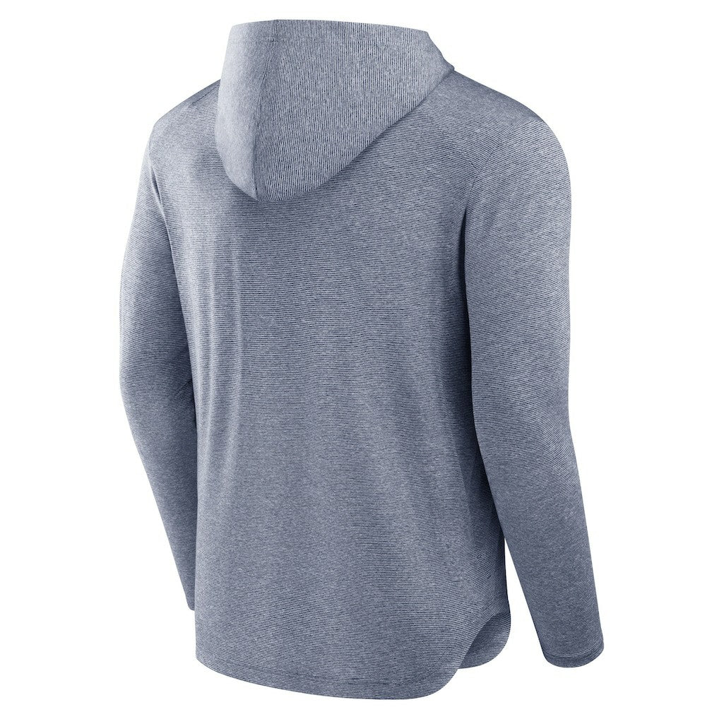 New England Patriots Front Office Tech Lightweight Hoodie T-Shirt - Navy discount