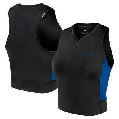 Buffalo Bills Women's Studio Fitted Gym Tank Top - Black on sale