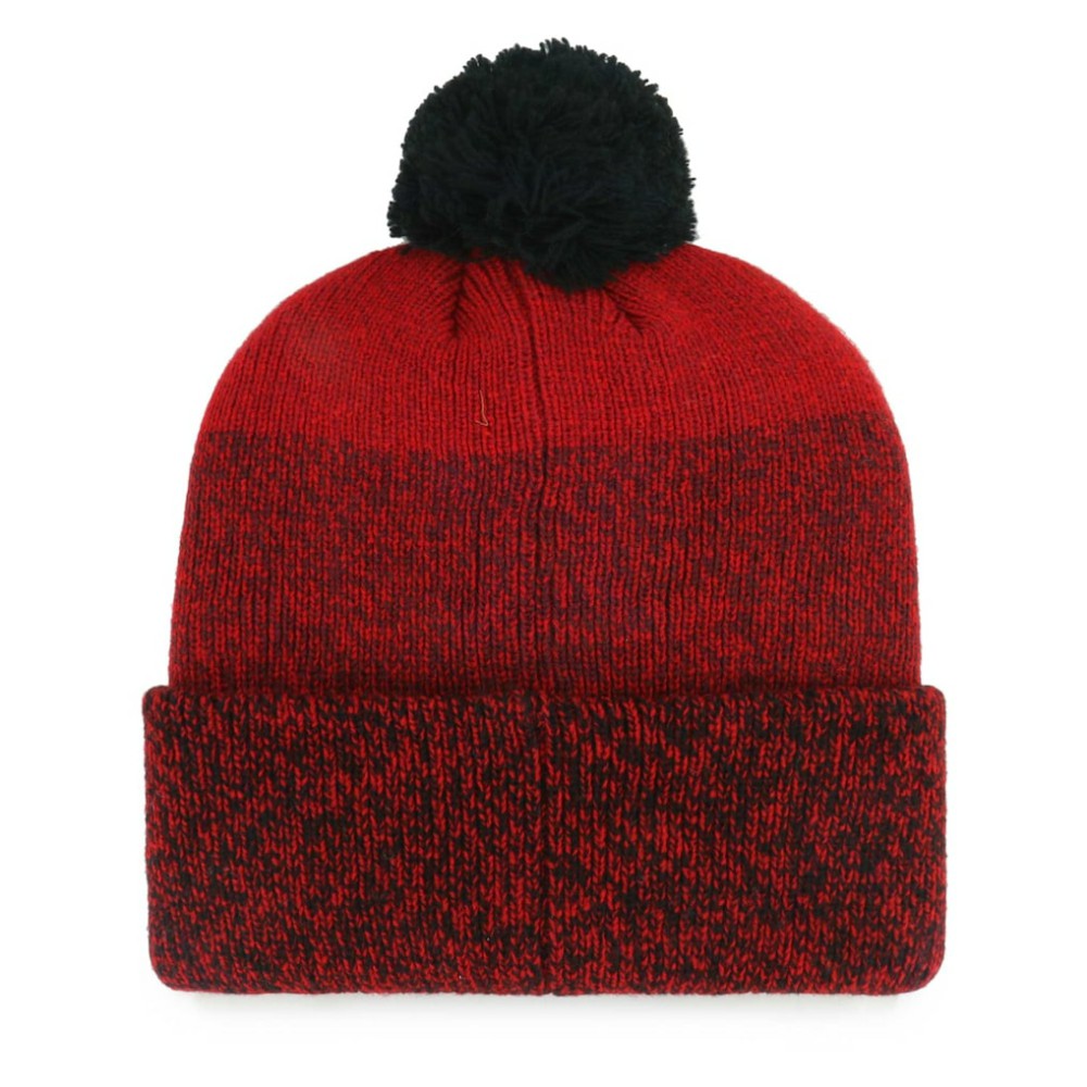 Washington Nationals Darkfreeze Cuffed Knit Hat with Pom - Red | 47 brand
