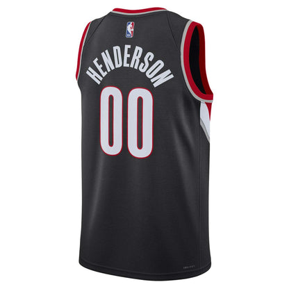 Scoot Henderson Portland Trail Blazers Unisex 2023 NBA Draft Swingman Jersey - Icon Edition - Black | Nike outlet