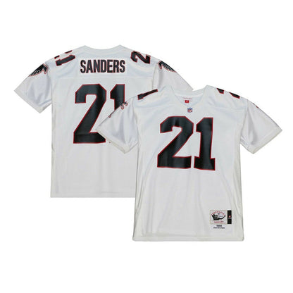 Deion Sanders Atlanta Falcons 1991 Authentic Throwback Retired Player Jersey - White for sale