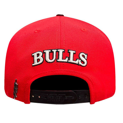 Chicago Bulls Pro Standard Pinch Chevron Adjustable Hat - Red/Black sale