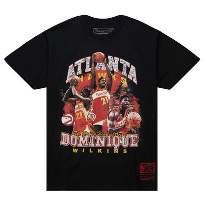 Dominique Wilkins Atlanta Hawks Hardwood Classics Bling Concert Player T-Shirt - Black | Mitchell & Ness online