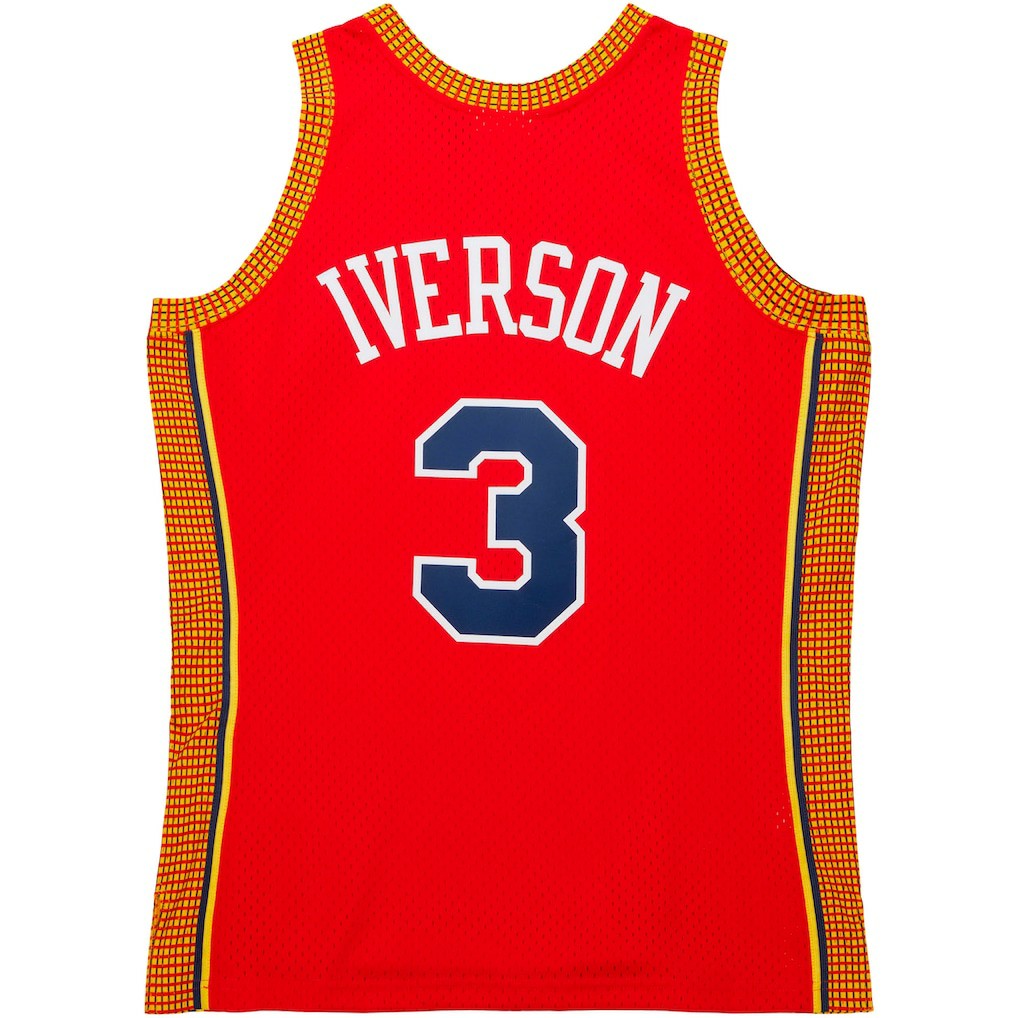 Allen Iverson Philadelphia 76ers 2004/05 Hardwood Classics Swingman Jersey - Red | Mitchell & Ness discount