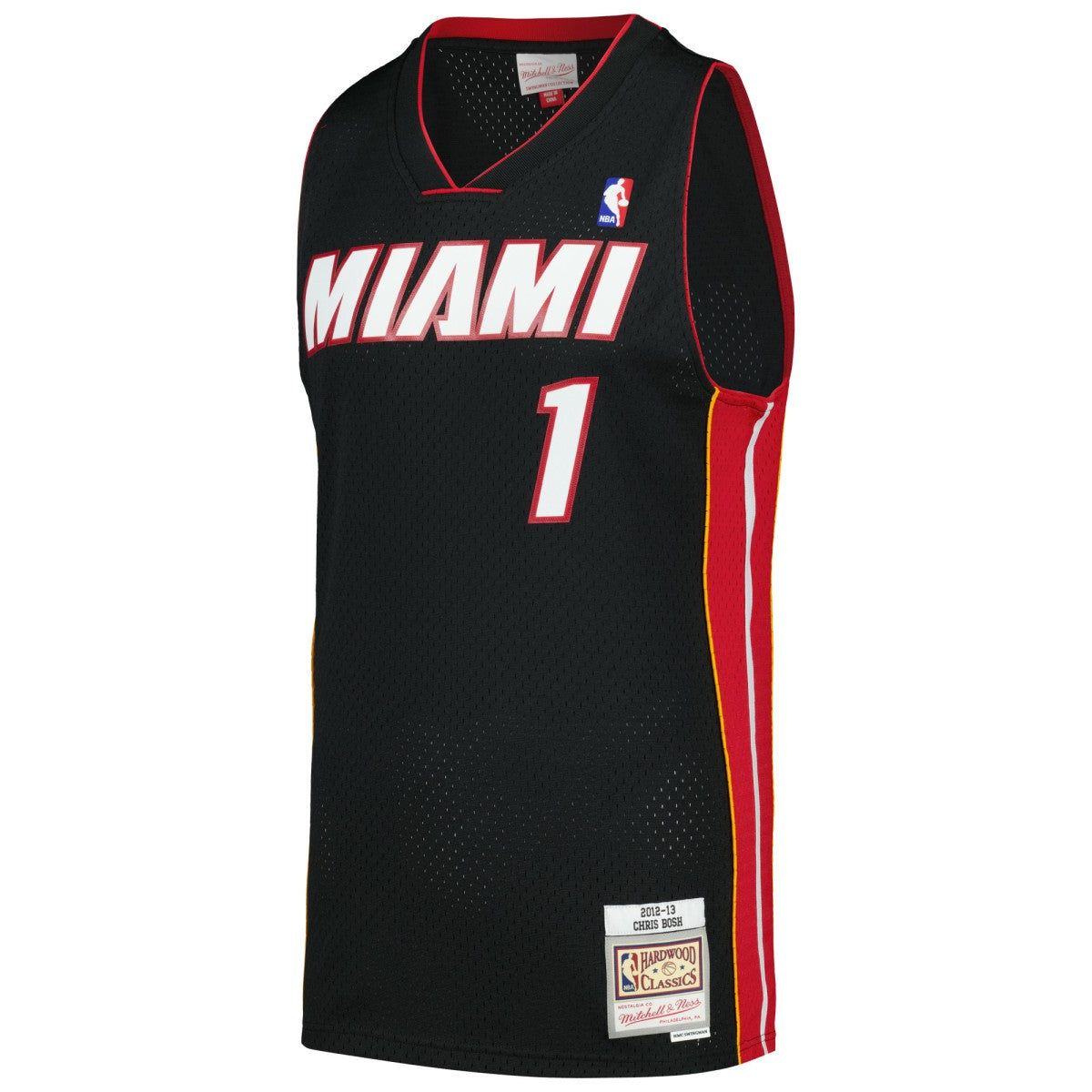 Chris Bosh Miami Heat 2012/13 Hardwood Classics Swingman Jersey - Black | Mitchell & Ness sale