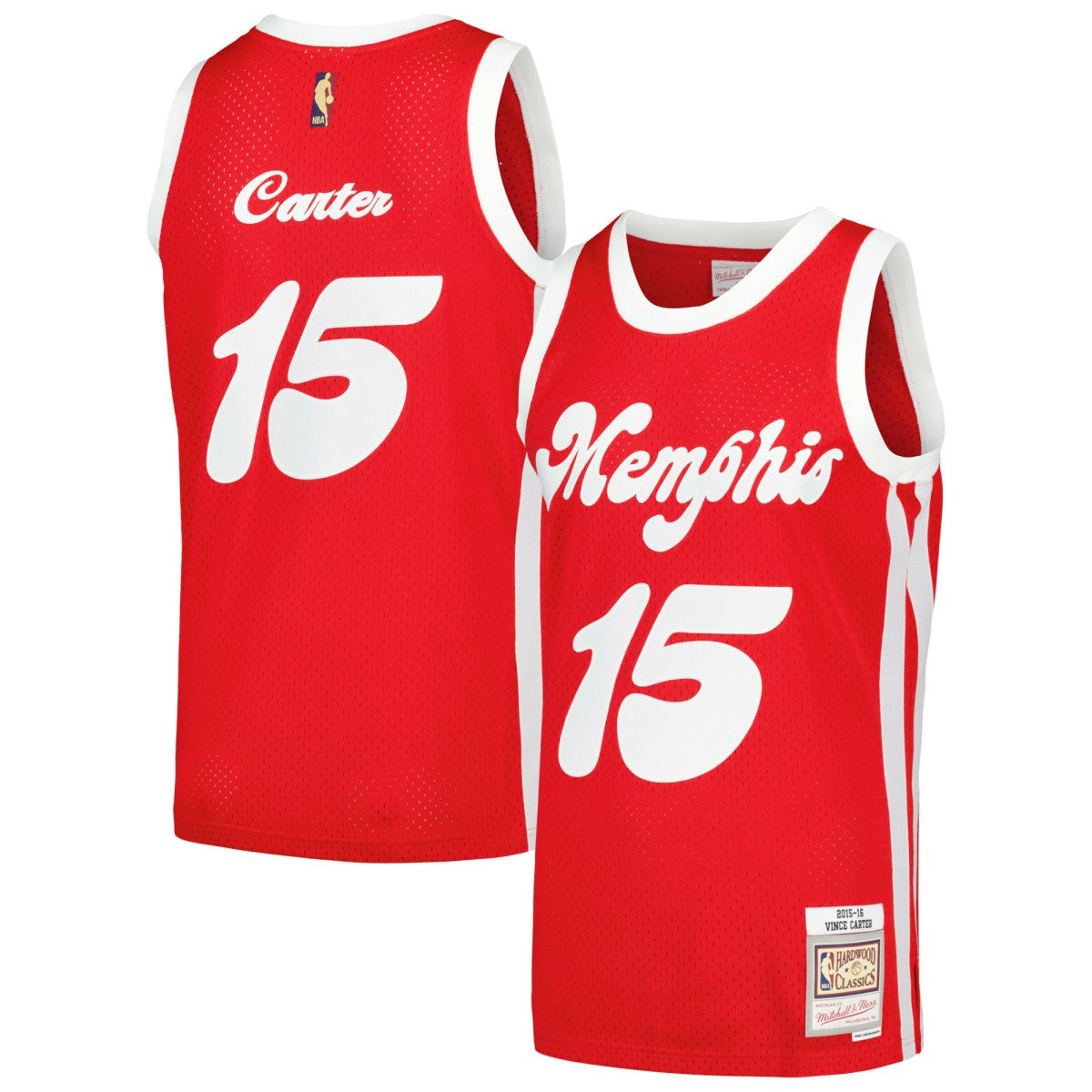 Vince Carter Memphis Grizzlies 2015/16 Hardwood Classics Swingman Jersey - Red | Mitchell & Ness sale