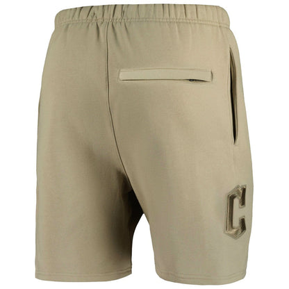 Cleveland Guardians Pro Standard Neutral Fleece Shorts - Khaki