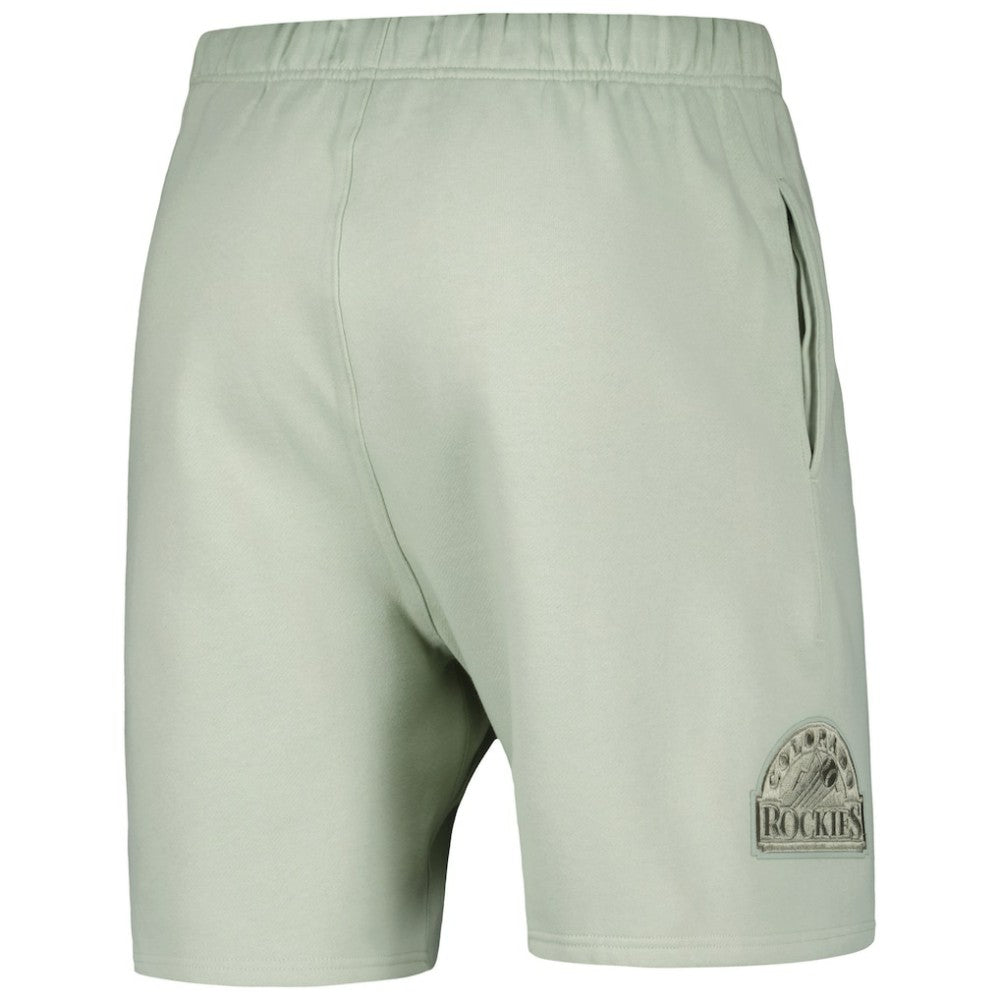 Colorado Rockies Pro Standard Neutral Fleece Shorts - Light Green