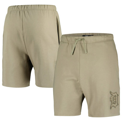 Detroit Tigers Pro Standard Neutral Fleece Shorts - Khaki