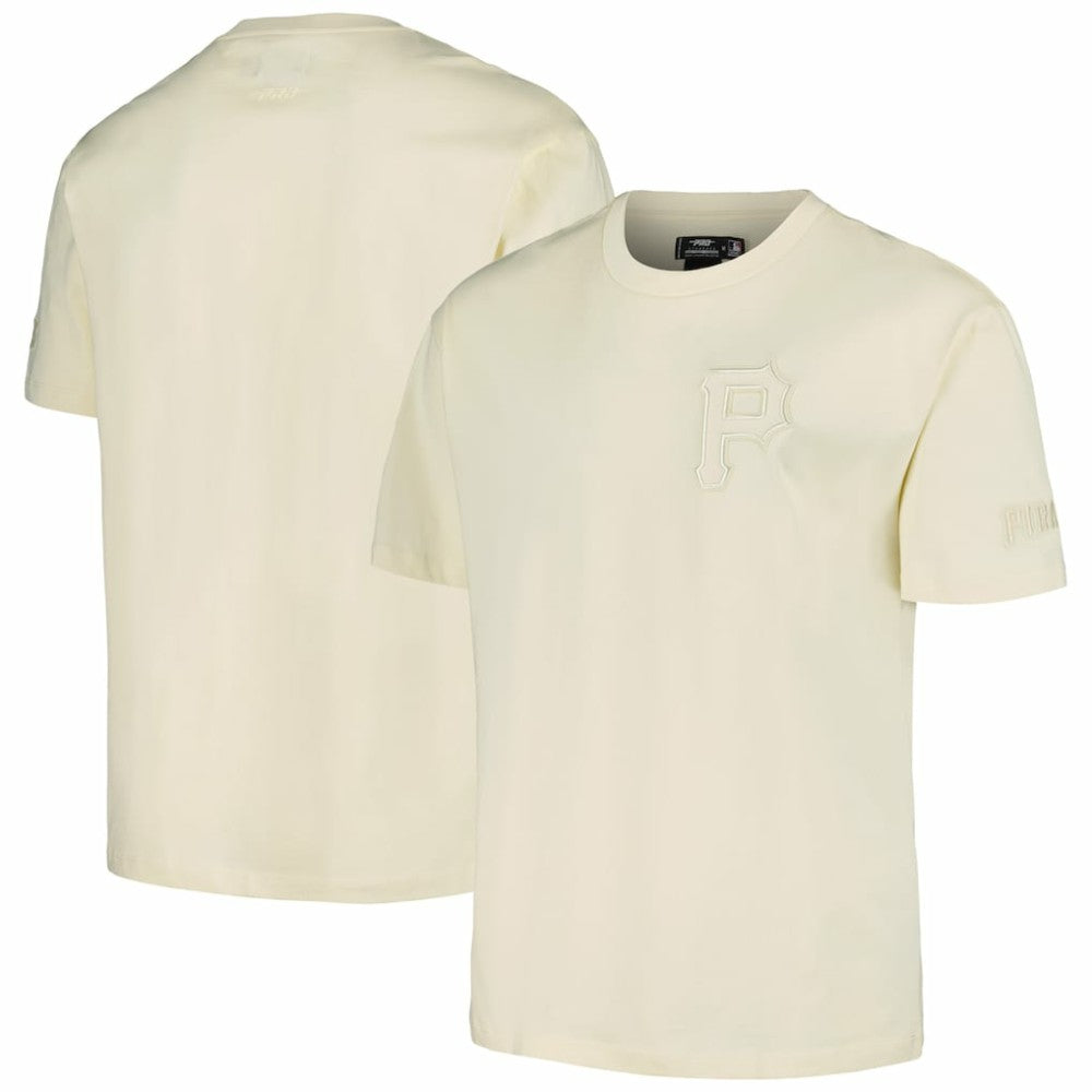 Pittsburgh Pirates Pro Standard Oversized Neutral CJ Dropped Shoulders T-Shirt - Cream