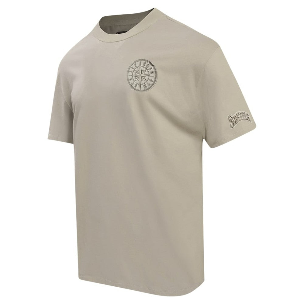 Seattle Mariners Pro Standard Oversized Neutral CJ Dropped Shoulders T-Shirt - Tan