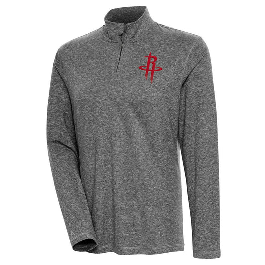 Houston Rockets Antigua Women's Confront Quarter-Zip Pullover Top sale - Heather Black cheap