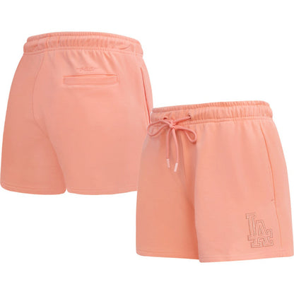 Los Angeles Dodgers Pro Standard Women's Neutral Fleece Shorts - Pink