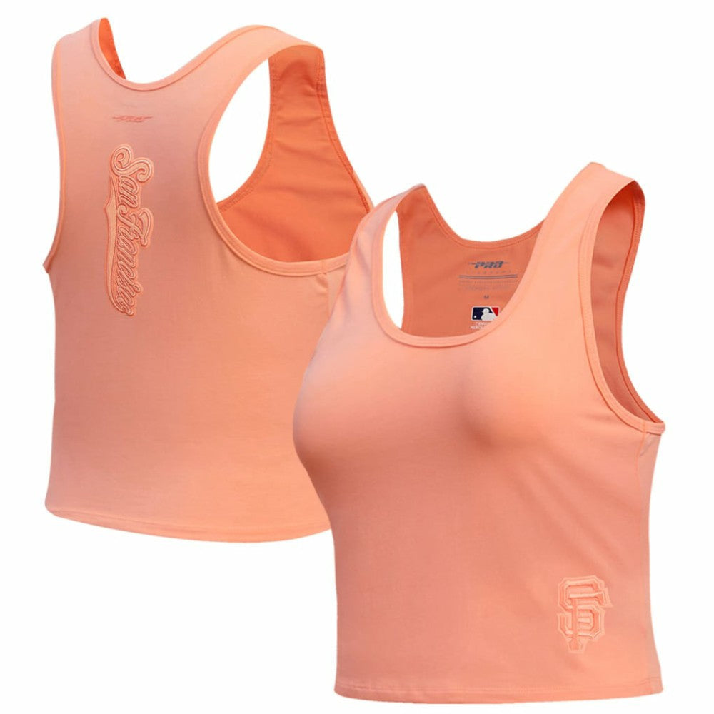 San Francisco Giants Pro Standard Women's Neutral Fitted Racerback Tank Top - Pink