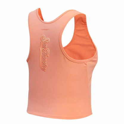 San Francisco Giants Pro Standard Women's Neutral Fitted Racerback Tank Top - Pink