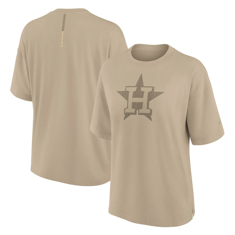 Houston Astros Women's Oversized Elements T-Shirt - Khaki