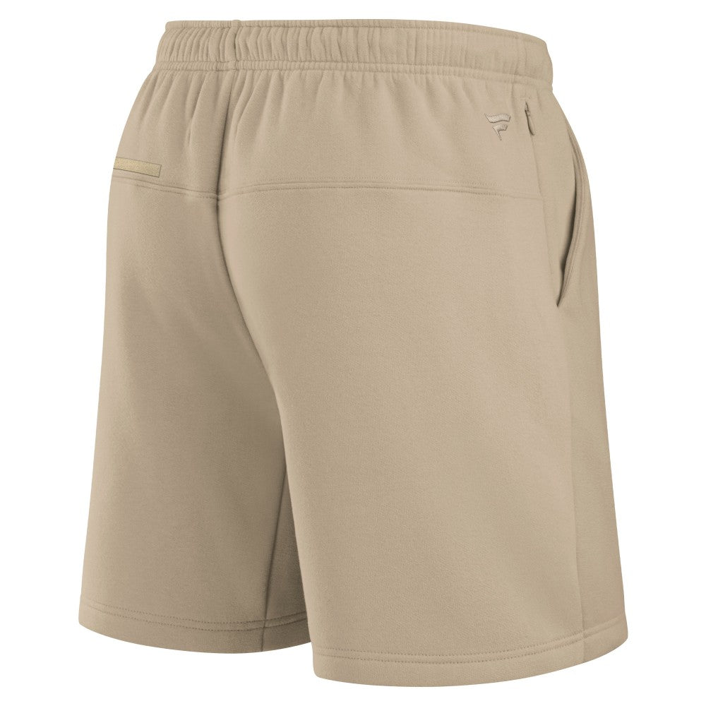 Houston Astros Unisex Elements Super Soft Fleece Shorts - Khaki