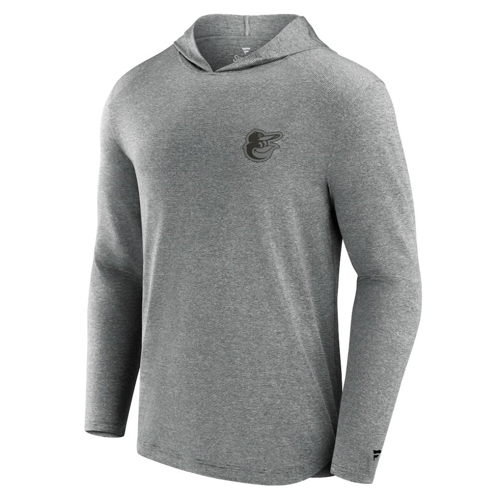 Baltimore Orioles Front Office Tech Lightweight Hoodie T-Shirt - Black