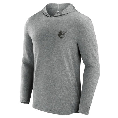 Baltimore Orioles Front Office Tech Lightweight Hoodie T-Shirt - Black