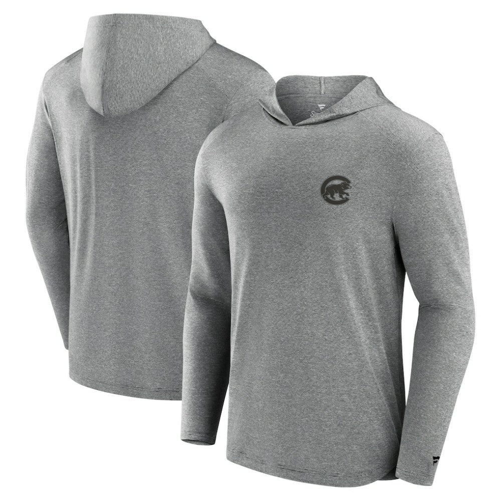 Chicago Cubs Front Office Tech Lightweight Hoodie T-Shirt - Black
