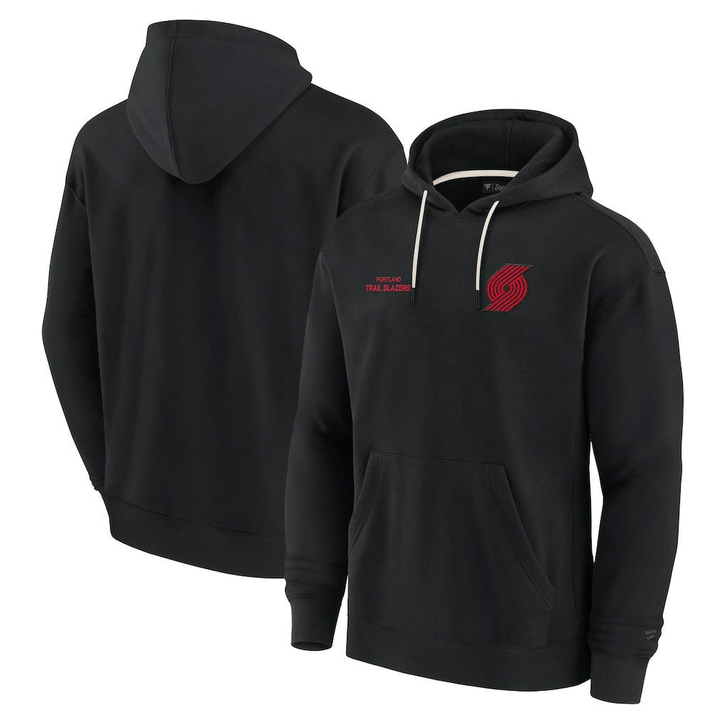 Portland Trail Blazers Unisex Elements Super Soft Fleece Pullover Hoodie sale - Black | Fanatics discount