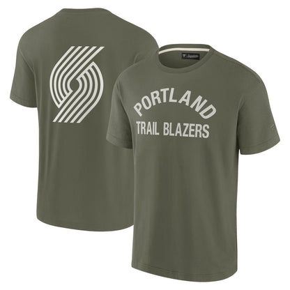 Portland Trail Blazers Unisex Elements Super Soft Short Sleeve T-Shirt - Olive | Fanatics discount