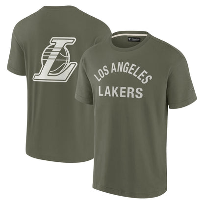 Los Angeles Lakers Unisex Elements Super Soft Short Sleeve T-Shirt - Olive | Fanatics discount