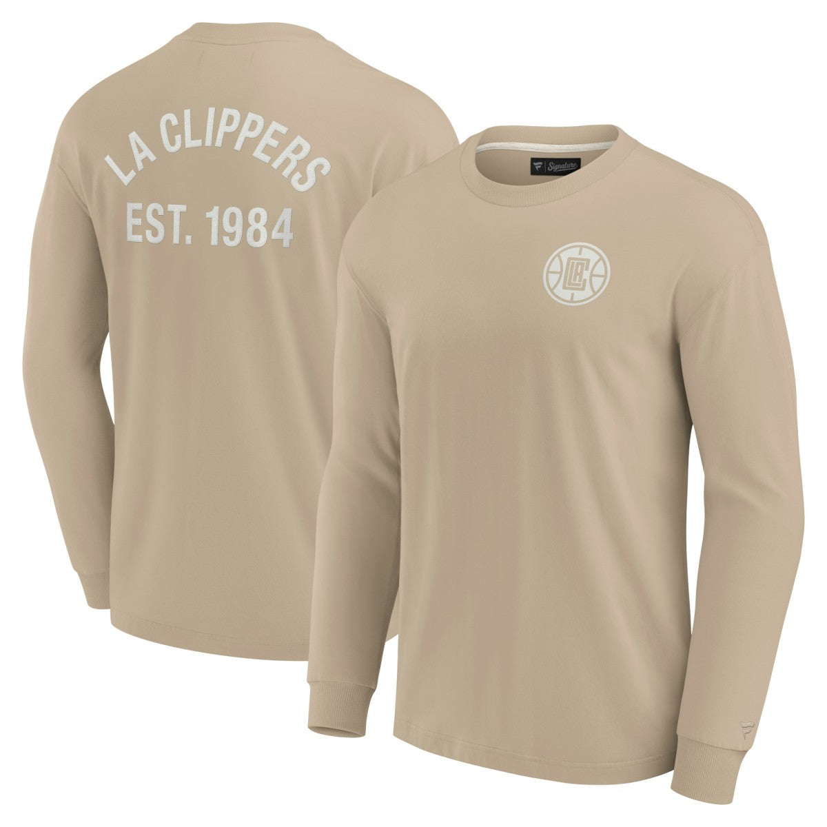 LA Clippers Unisex Elements Super Soft Long Sleeve T-Shirt - Khaki | Fanatics for sale